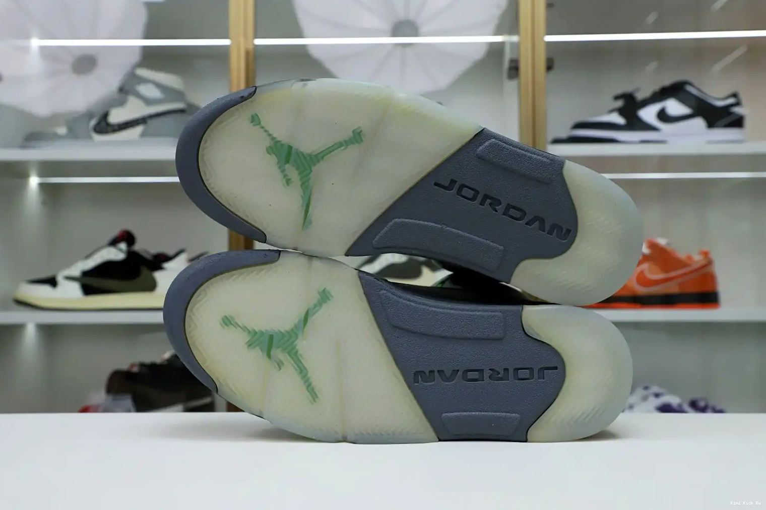 BEAN' 2022 JORDAN RETRO AIR 5 'GREEN Kimikick 0508